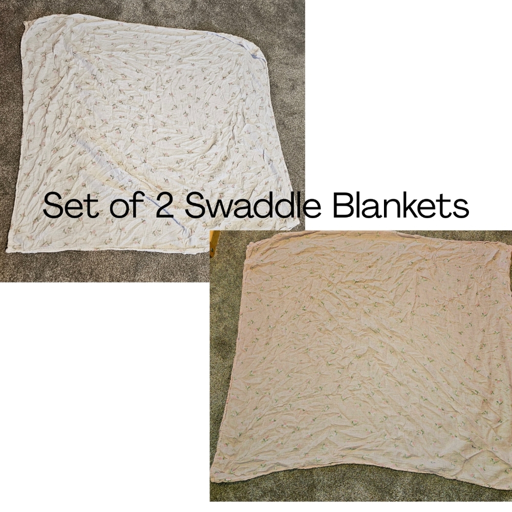 Set of 2 47" X 47" Swaddle Blankets